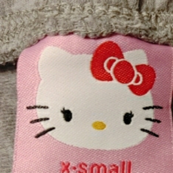 Hello Kitty Logo Gray Sweatpants XS to Small - Picture 4 of 7